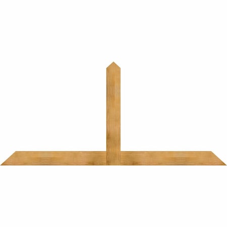 Ekena Millwork Portland Rough Sawn Timber Gable Bracket, Western Red Cedar, 96"W x 44"H x 2"D x 6"F, 11/12 Pitch GBW096X44X0206POR00RWR